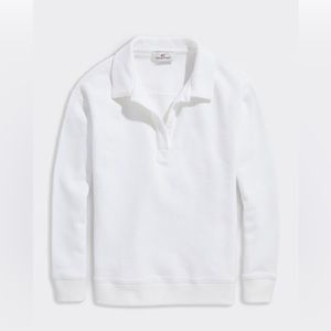 NWT Bright White Collared Vineyard Vines Sweatshirt